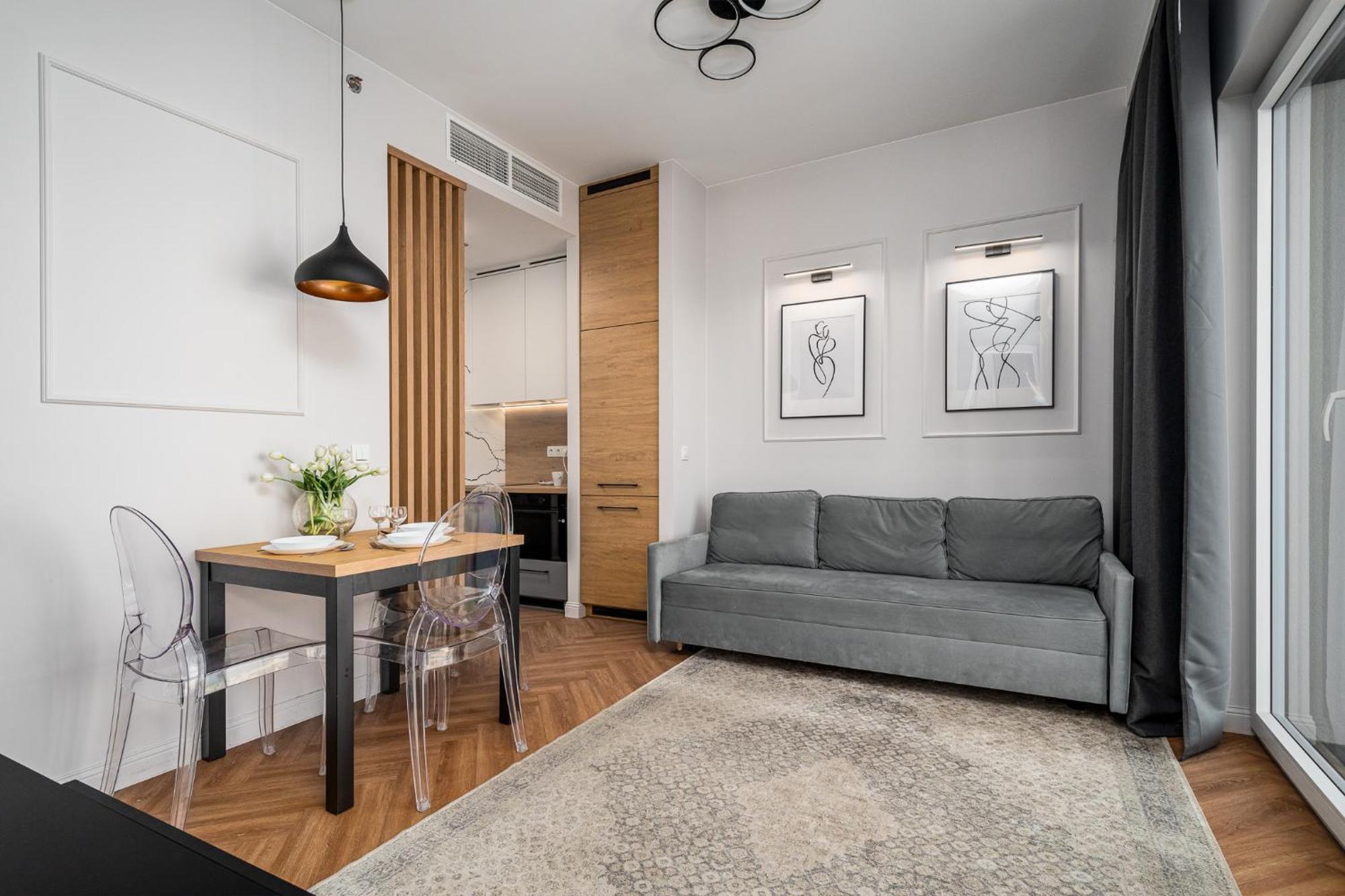 Wola Tower Deluxe Separate Bedroom With Free Garage - By Perfect Apart 바르샤바 외부 사진